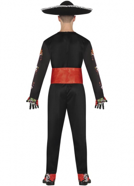 Mariachi Skeleton Costume for Men