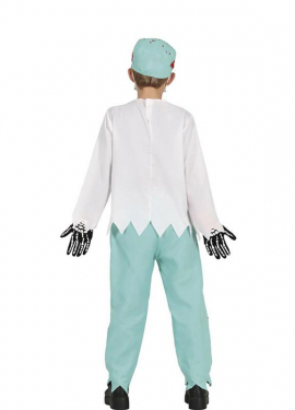 Zombie Skeleton Doctor Costume for Kids