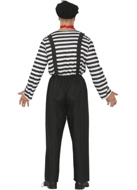 Fato masculino parisiense de mímica