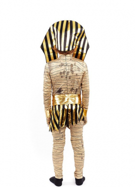 Fato de múmia faraó egípcio para criança