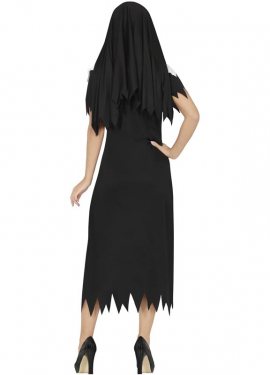 Fato de freira maldita para mulher