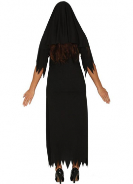 Fantasia feminina de freira zumbi