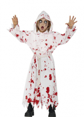 Fato de freira sangrenta para menina