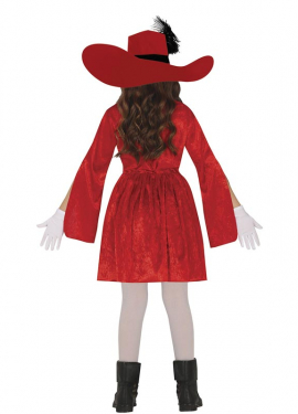 Red Musketeer costume for children