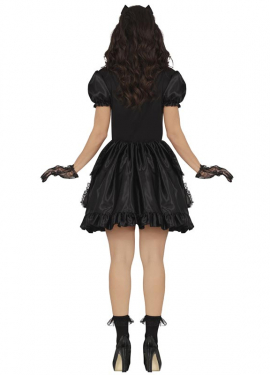 Women's Checkered Porcelain Doll Costume