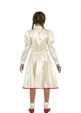 Fato de boneca assombrada com laços para menina