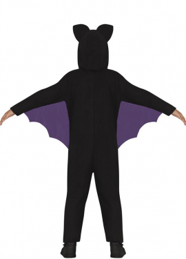 Fato de morcego roxo para criança