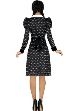 Sinister Girl costume with polka dots for women