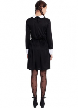 Creepy Girl Costume with White Sleeves for Women