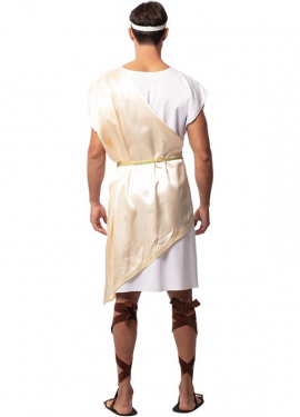 Fato de Nobre Romano Deluxe bege para homem