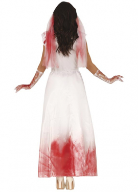 Fato de Noiva Sangrenta para mulher