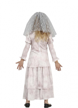 Sad Ghost Bride Costume for Girls