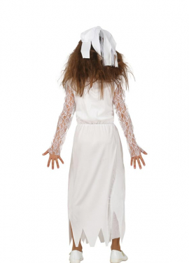 Fato de noiva sangrenta de menina