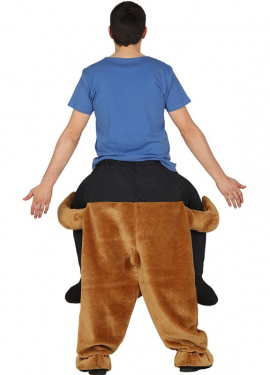 Fato de Ombros de Urso Castanho para Adulto