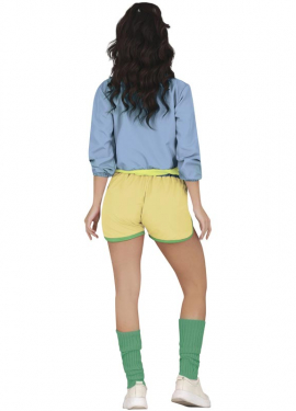 Fato de patinadora dos anos 80 para mulher