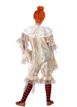 White Clown Costume for Girl