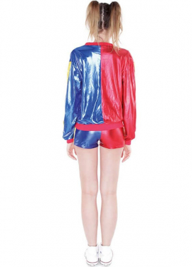 Fato curto de palhaço conflitante para mulher