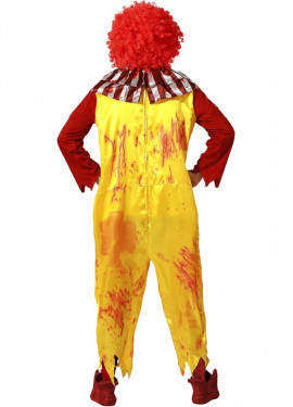 Bloody Hamburger Clown Costume for Men