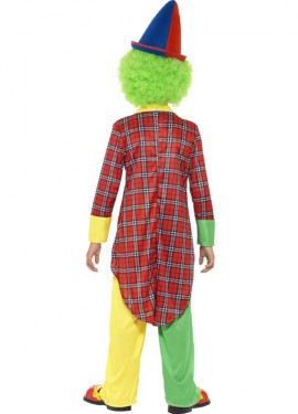 Checkered Clown Costume for Boys