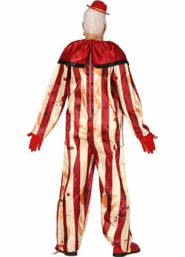 Striped Clown Costume for Men
