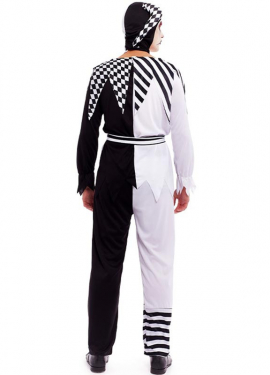 Fato de palhaço arlequim para homem