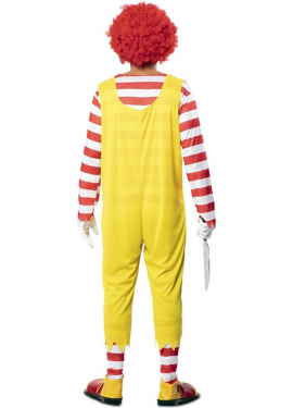 Men's Killer Burger Clown Costume