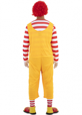 Men's Hamburger Clown Costume