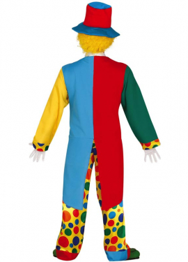 Fato de palhaço Polka Dot para homem