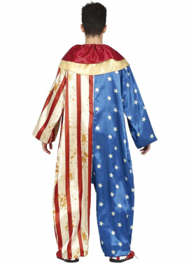 Fato de Palhaço Patriota Malvado Adolescente