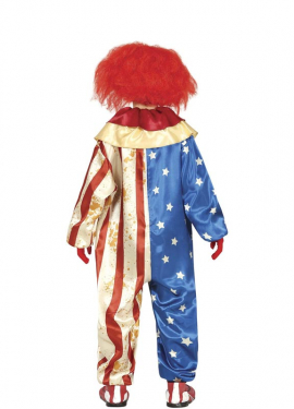 Fato de Palhaço Patriota Malvado para Meninos