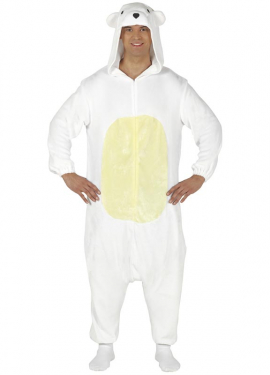 Fantasia de Pijama Urso Polar Adulto