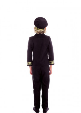 Fato de Capitão Piloto de Voo Infantil