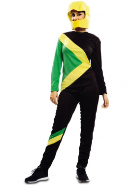 Fato de trenó jamaicano de trenó para adulto