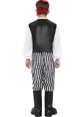 Black and white Pirate Costume for Boys