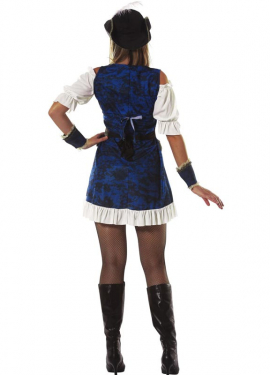 Fato de pirata de luxo para mulher