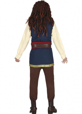 Fato de navegador pirata rebelde para homem