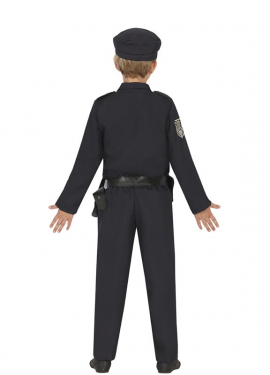 Fato de polícia de cidade grande para criança