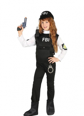 Fato de polícia do FBI para menino