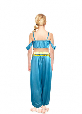 Blue Arabian Princess costume for girls