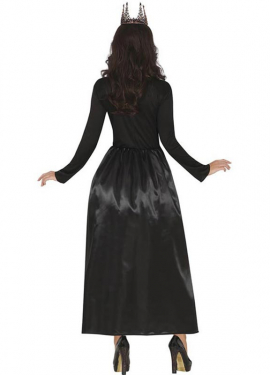 Fato de Rainha Catrina Calavera preta para mulher