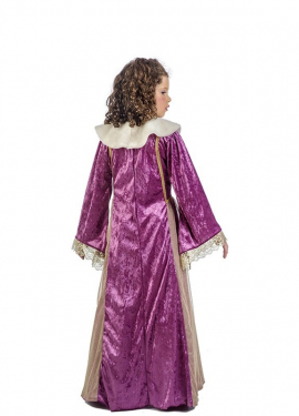 Fato de Rainha Leonor medieval para menina