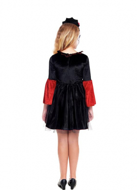 Fato de Princesa Catrina Caveira para menina