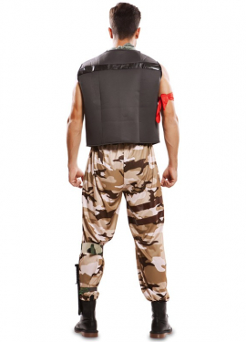 Fato de soldado de combate masculino