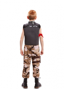 Fato de soldado de combate para menino