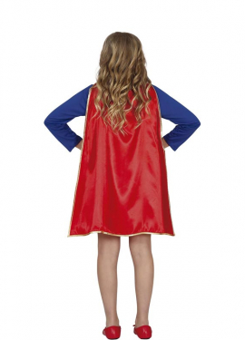 Fato de super heroína com saia para menina