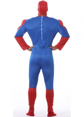 Fato de super-herói musculoso aracnídeo para homem