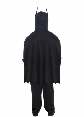 Fato de super-herói musculoso escuro para menino