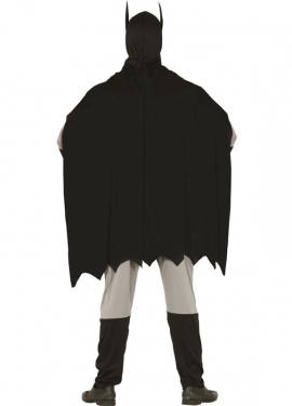 Fato de super-herói escuro para homem