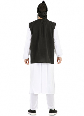 Fato talibã com turbante para homem