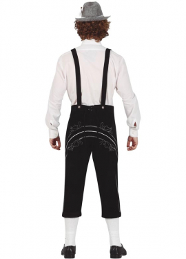 Fato masculino escuro tirolês